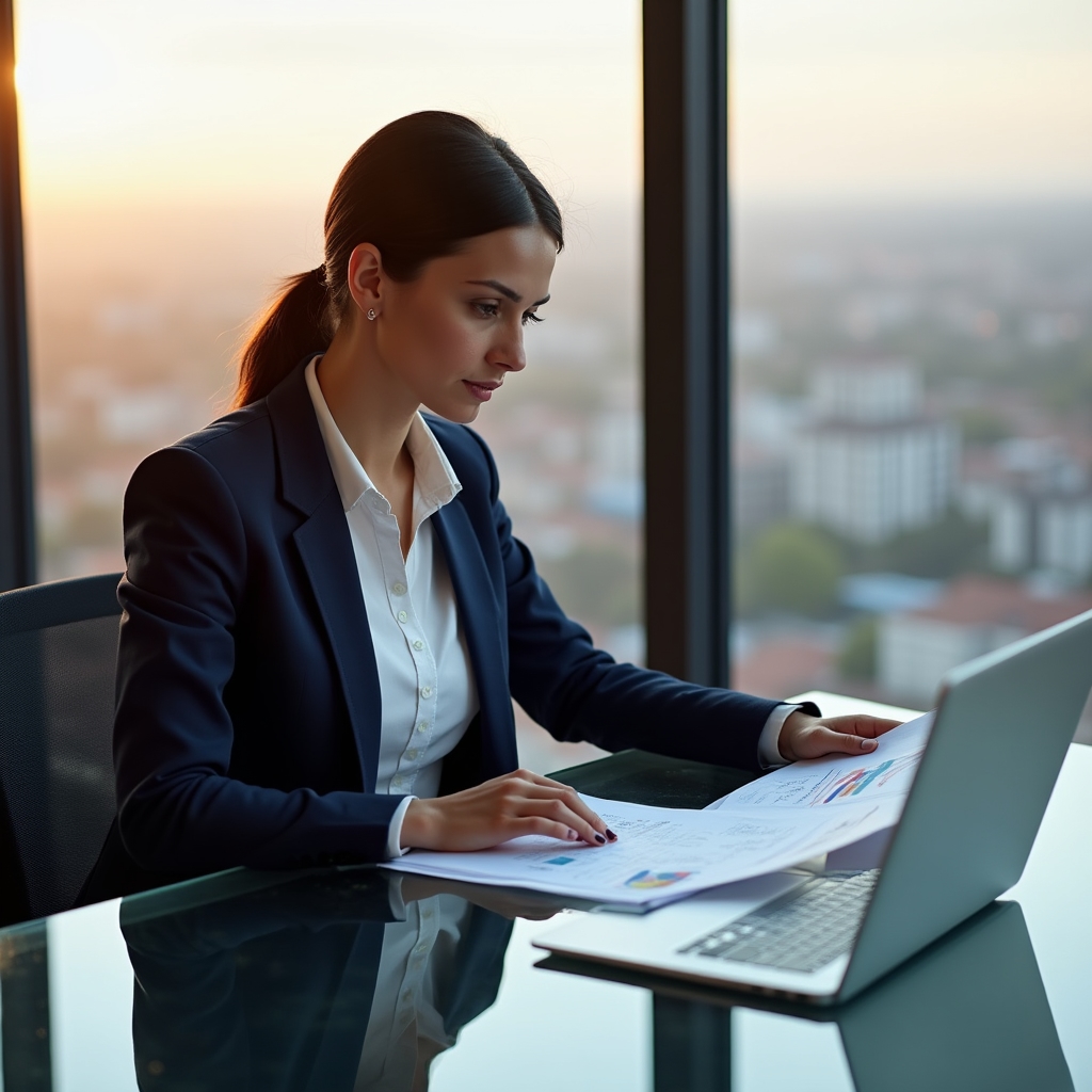 Osoba koja proučava financijske dokumente i planira budžet
