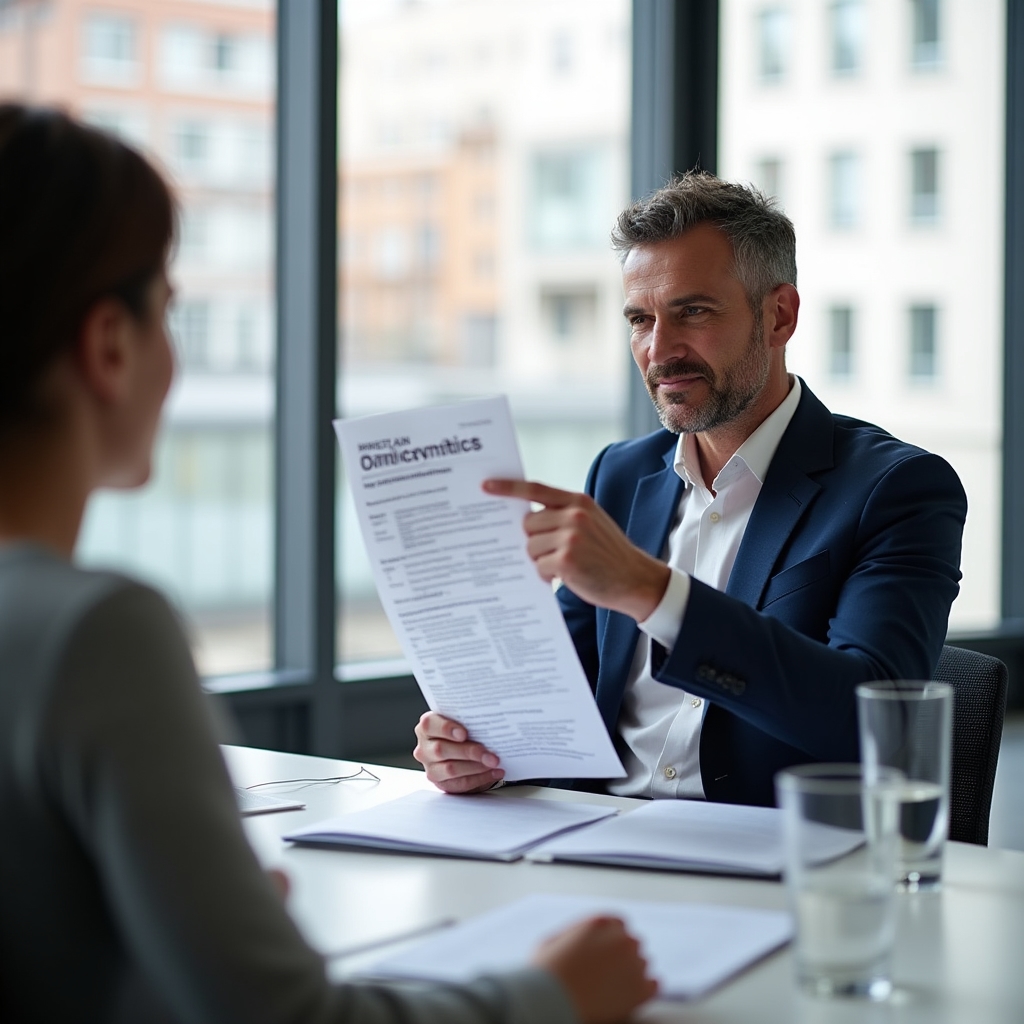 Osoba koja proučava dokumente o pravima potrošača